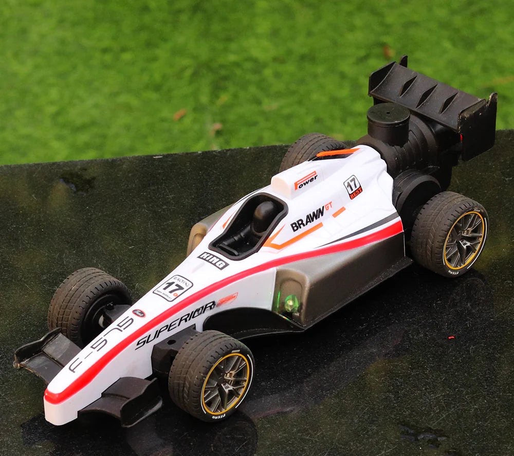 Speed Formula Remote Controlled Racing Car Toy with Lights and Spray Effect | Scale 1:14