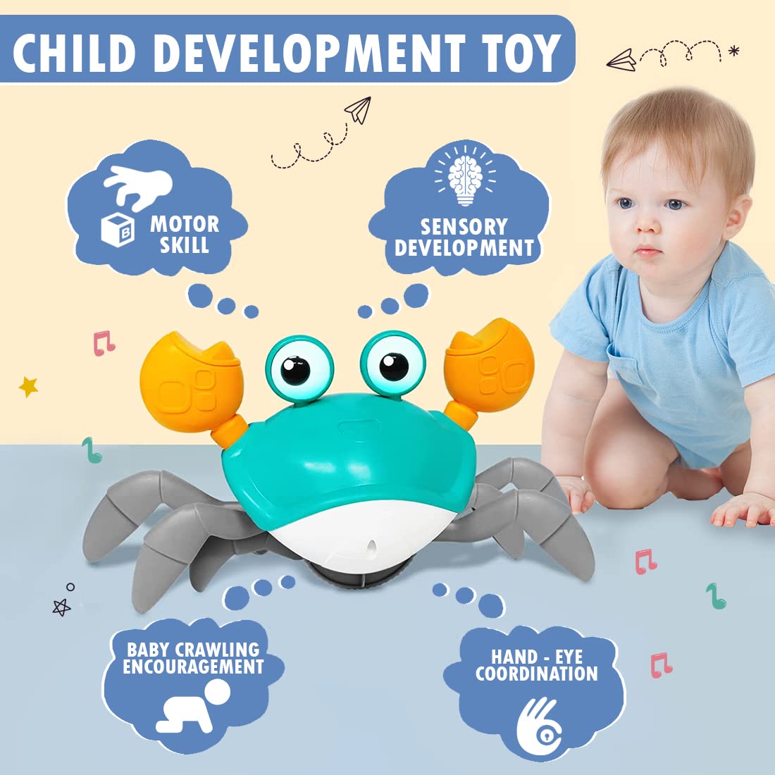 Crawling Crab Baby Toy