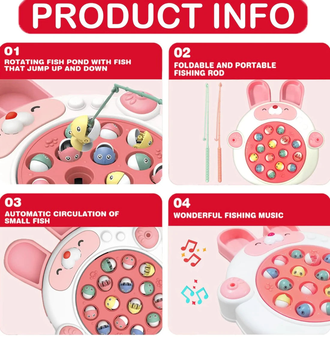 Rabbit Face Rotating Fish Pond