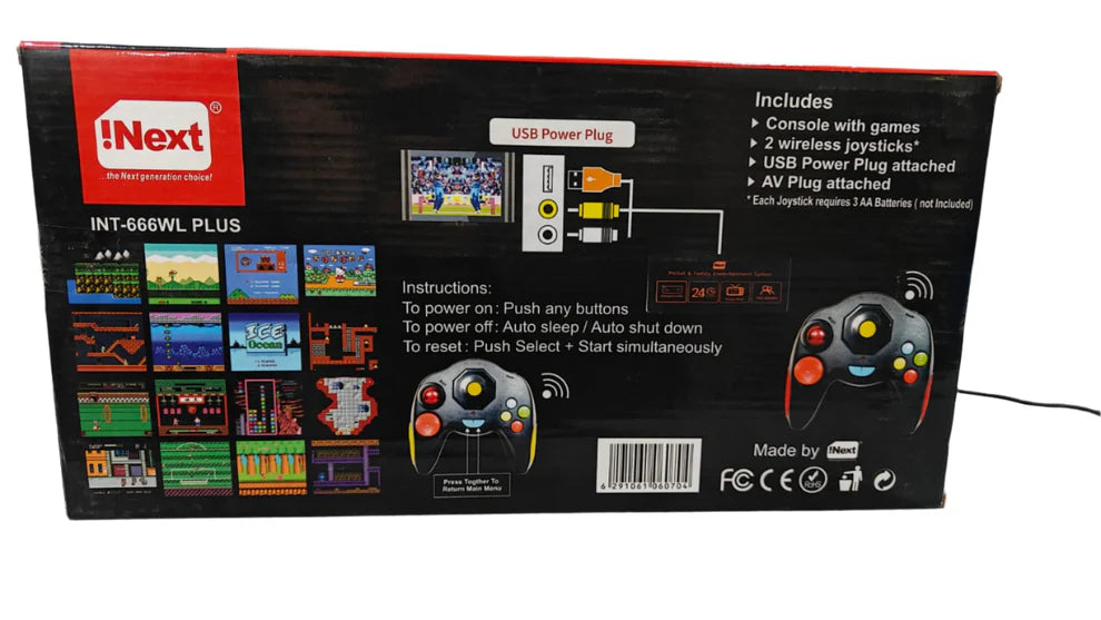 Inext wireless 2 remote video game