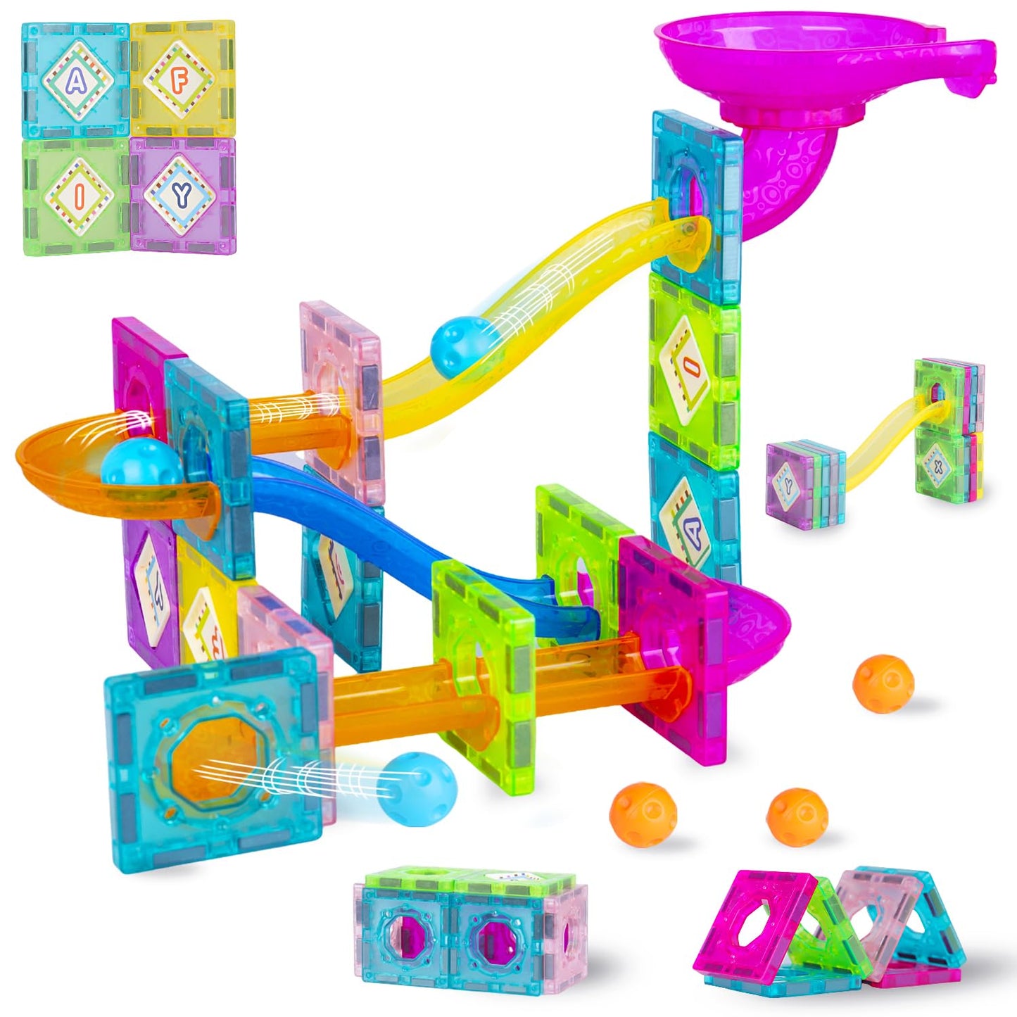 Magnetic Tiles Toy 47PCS