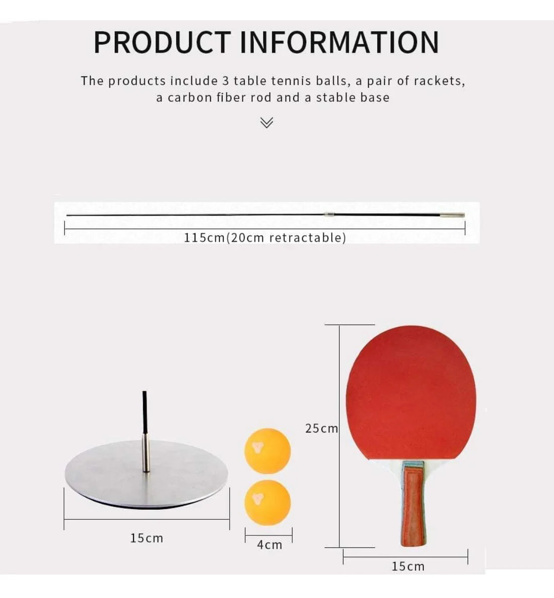 Table Tennis Trainer Set for Kids - Indoor and Outdoor