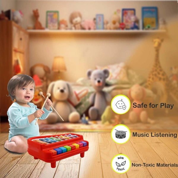 Musical Big Size 8 Keys Xylophone Cum Piano