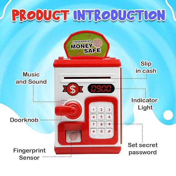 ATM Money Bank | Learn to Save with Finger-print Enabled Piggy Bank