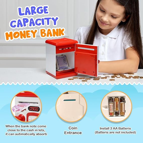 ATM Money Bank | Learn to Save with Finger-print Enabled Piggy Bank