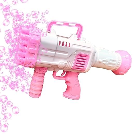 Rocket Bubble Gun Toy for Kids