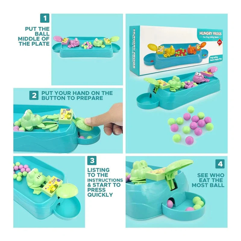 Hungry Frog Eat Beans Game - 2 Players