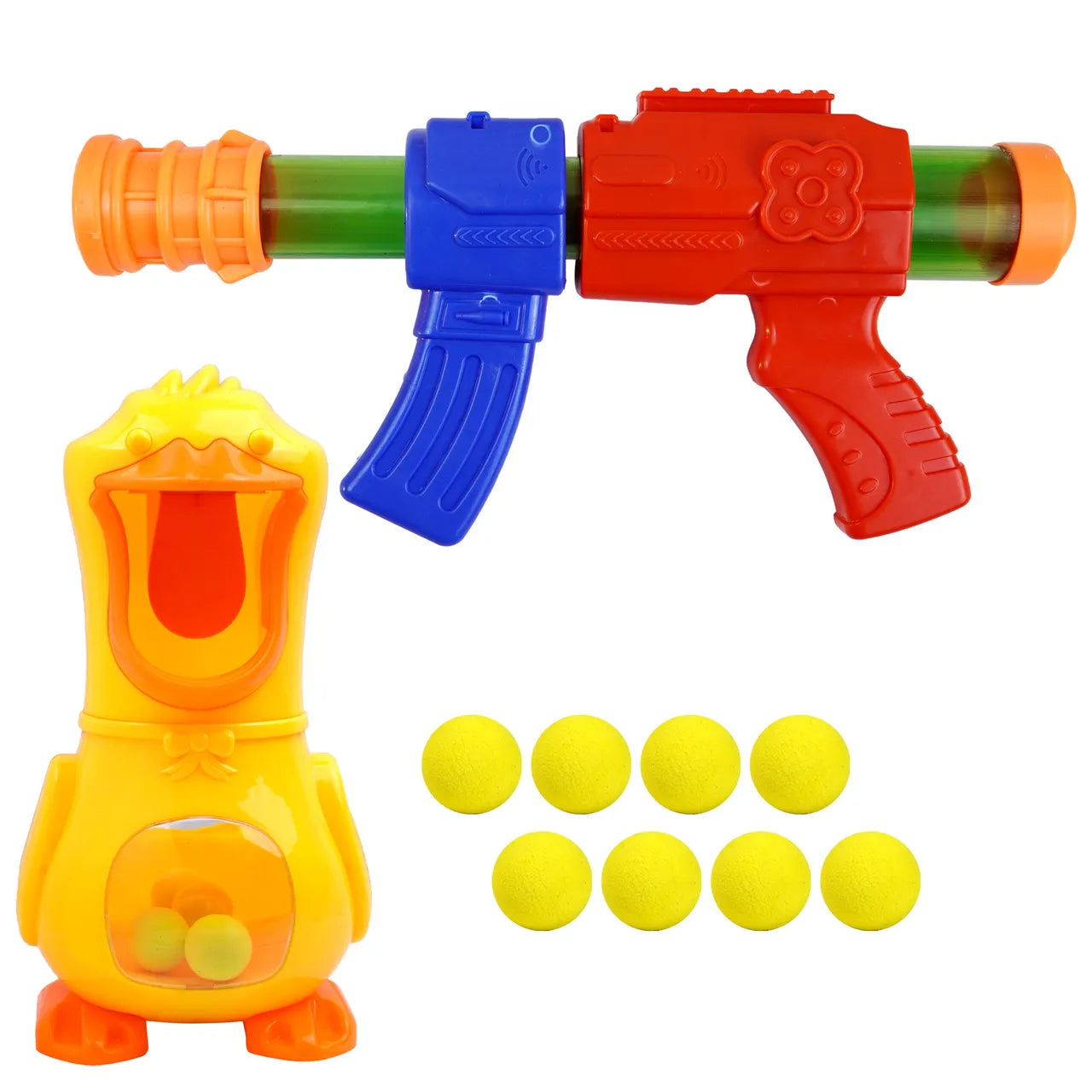 The hungry duck feeding gun game