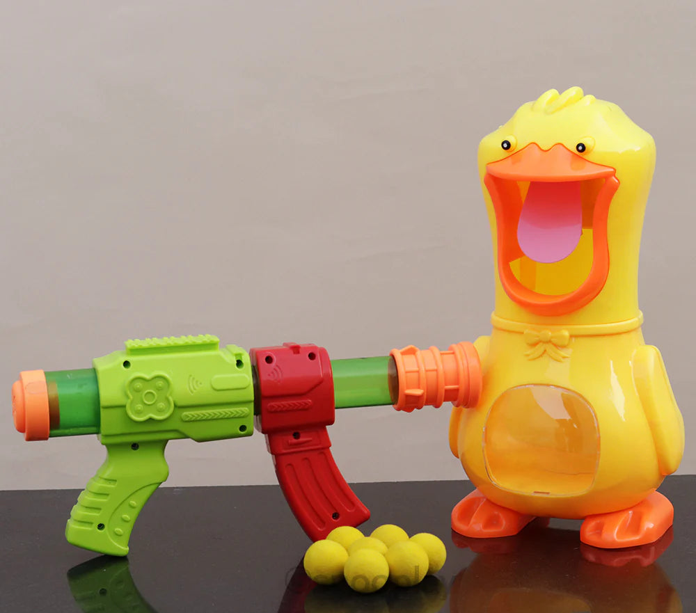 The hungry duck feeding gun game