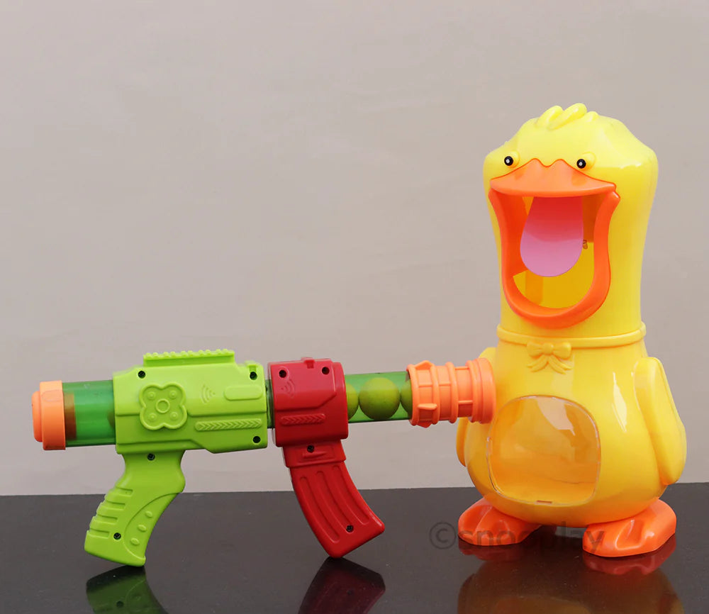 The hungry duck feeding gun game