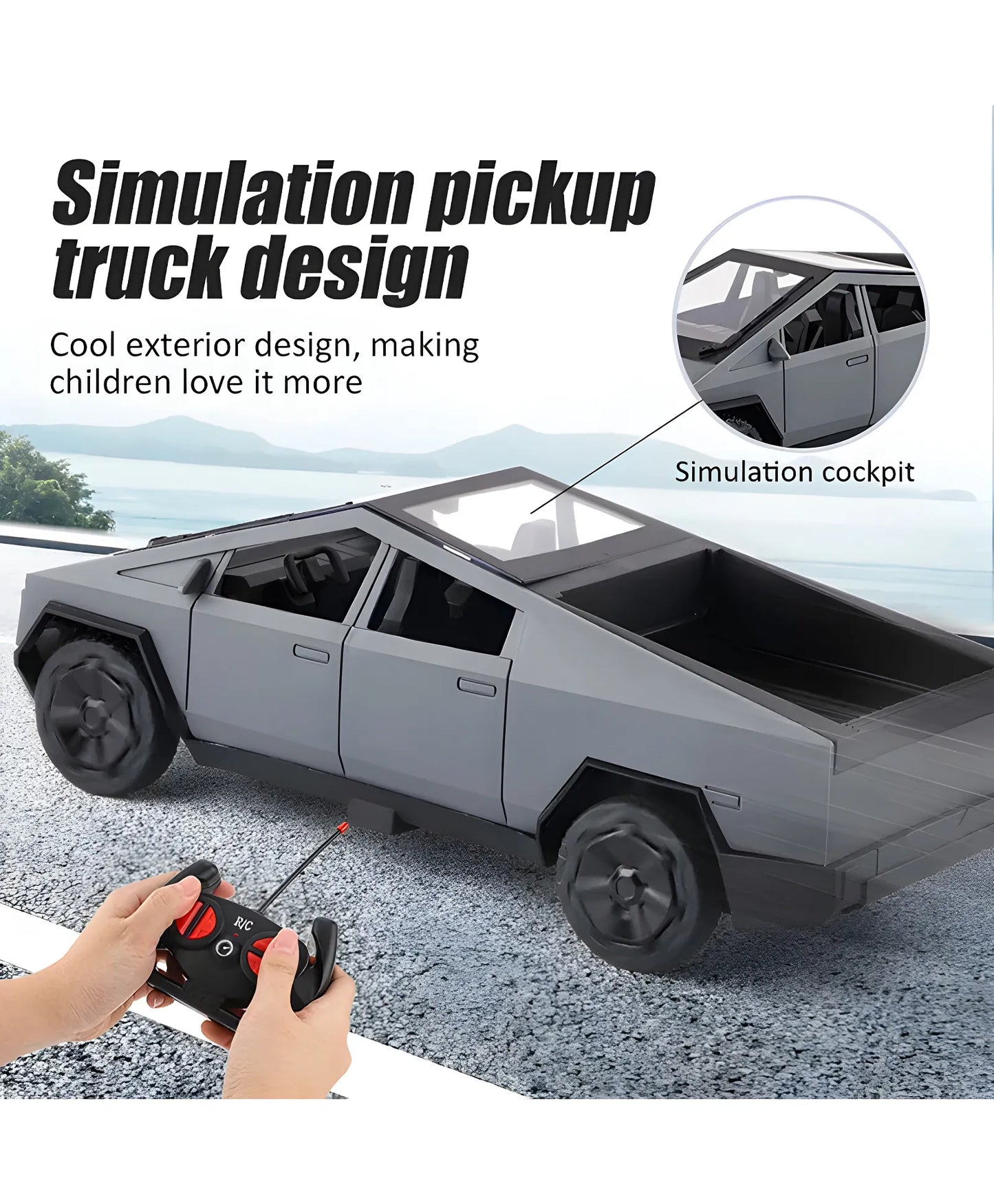Tesla Car toy 1:14| Cybertruck Pickup Rc Car| Off-Road Racing |Simulation Car|Remote Control Car|